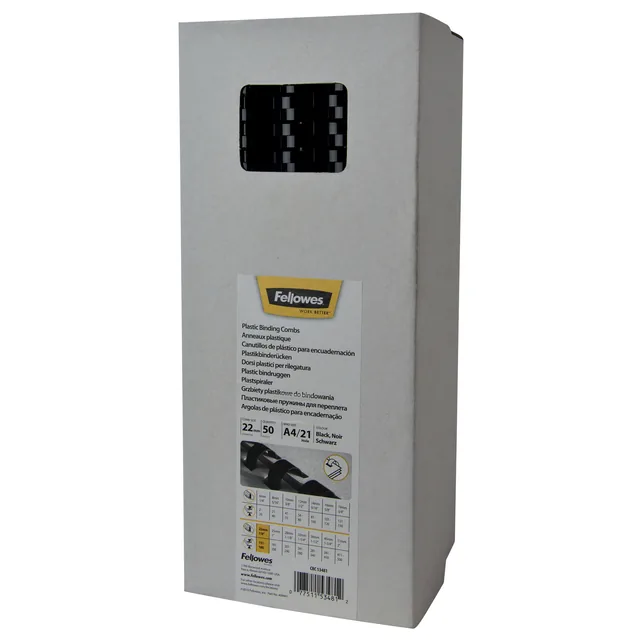 Bindrug Fellowes 22mm 21rings A4 zwart