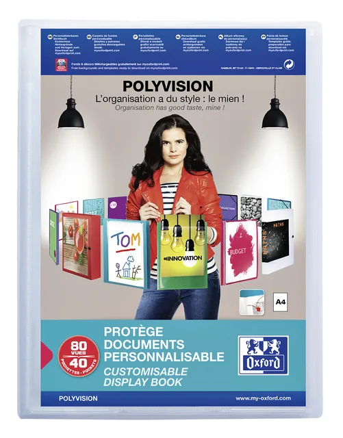 Showalbum Oxford Polyvision A4 40tas PP tr