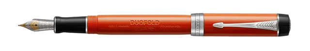 Vulpen Parker Duofold Classic 18k CT M lak rood