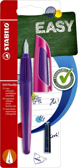 Vulpen STABILO Easybuddy links M paars/magenta