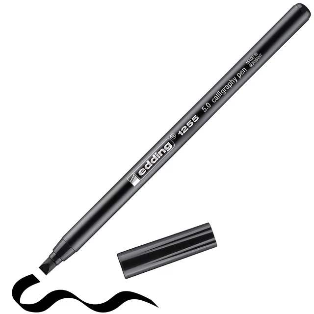 Kalligrafiepen edding 1255 5.0mm zwart