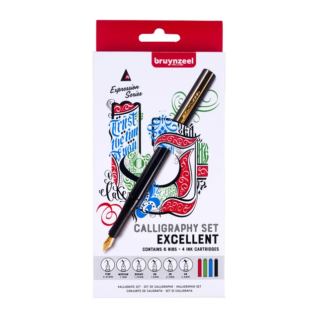 Kalligrafieset Bruynzeel Expression Excellent 14st