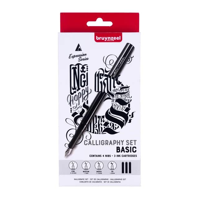 Kalligrafieset Bruynzeel Expression Basic 8st