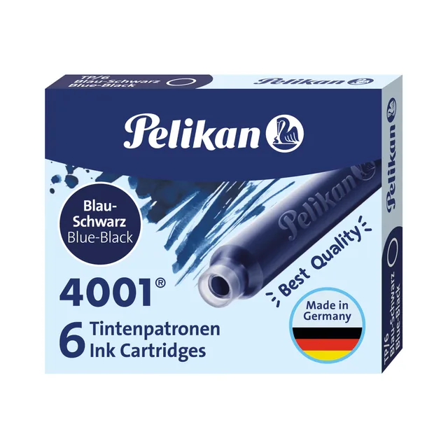 Inktpatroon Pelikan blauw/zwart