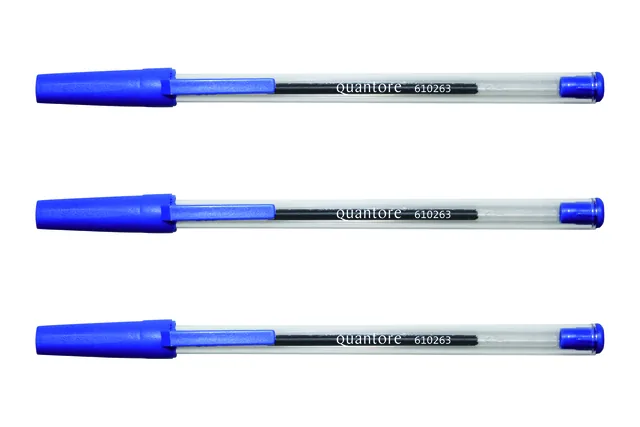 Balpen Quantore stick blauw