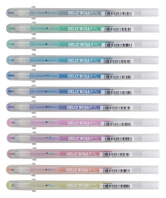 Gelschrijver Sakura Gelly Roll Stardust 12 kleuren