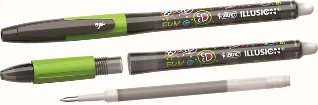 Gelschrijver Bic Gelocity illusion M zwart