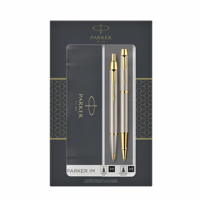 Balpen en rollerpen Parker IM GT M geborsteld mtl