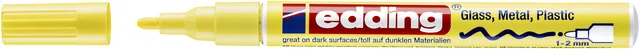 Paintmarker edding 751 oliebasis 1-2mm pastel geel