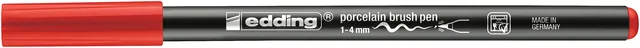 Brushpen edding 4200 porselein rood