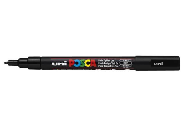 Paintmarker Uni POSCA PC3M F zwart