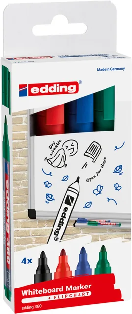 Whiteboardmarker edding 360 rond 1.5-3mm ass