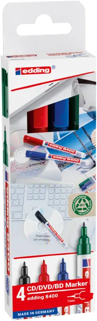 CD marker edding 8400 rond 0.5-1mm assorti