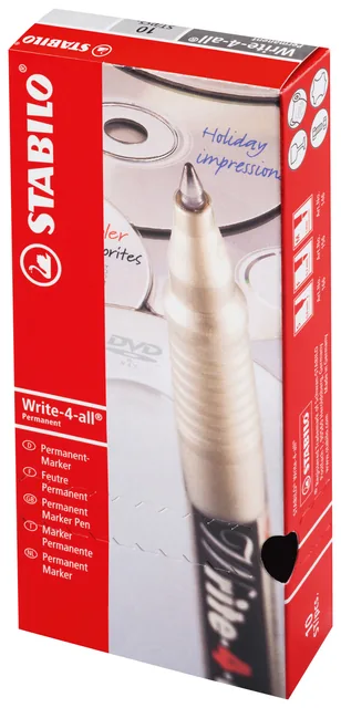 Viltstift STABILO Write-4-all 156/46 F zwart