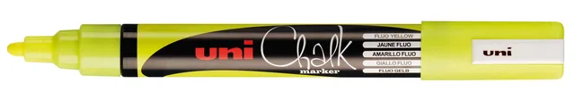 Krijtstift Uni-ball rond 1.8-2.5mm fluor geel