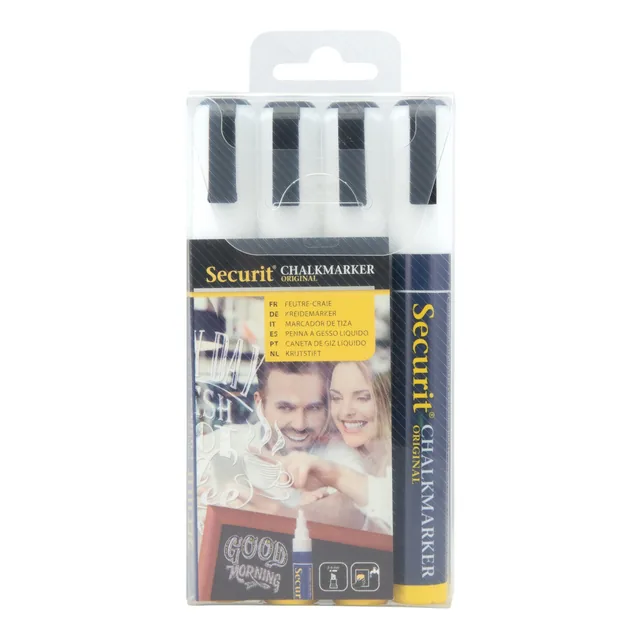 Krijtstift Securit SMA-510 schuin 2-6mm wit