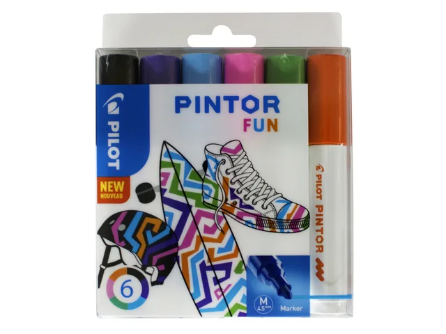 Verfstift PILOT Pintor fun M assorti