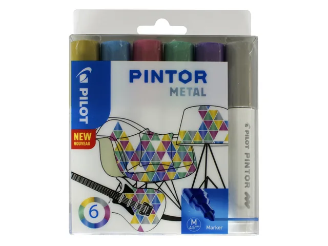 Verfstift PILOT Pintor metallic M assorti