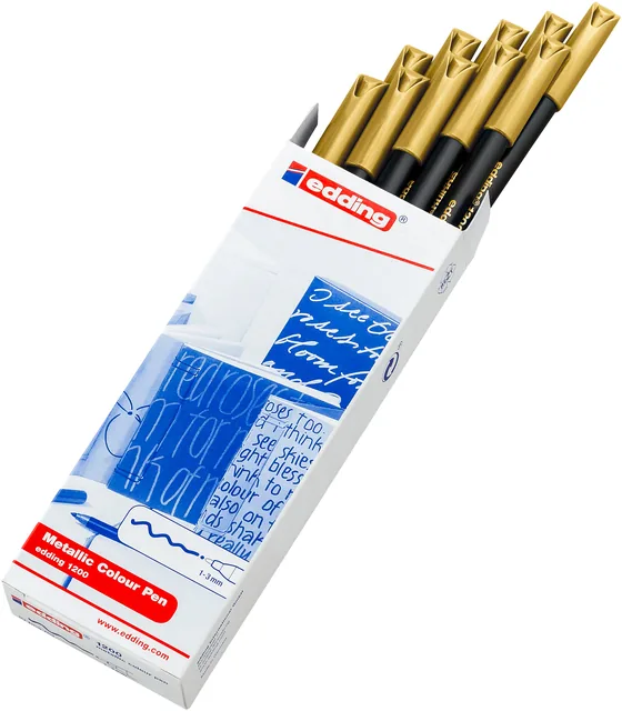 Fineliner edding 1200 F metallic goud