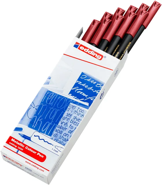 Fineliner edding 1200 F metallic rood