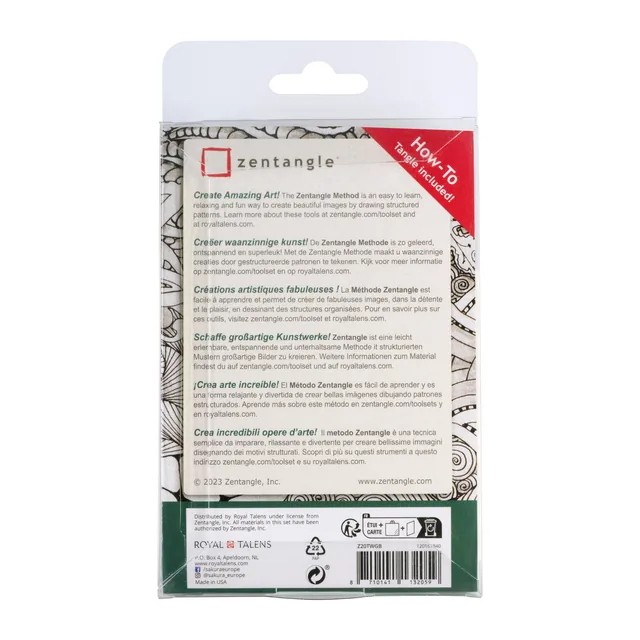 Tekenset Sakura Zentangle set 20 patronen wit