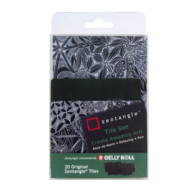 Tekenset Sakura Zentangle set 20 patronen zwart