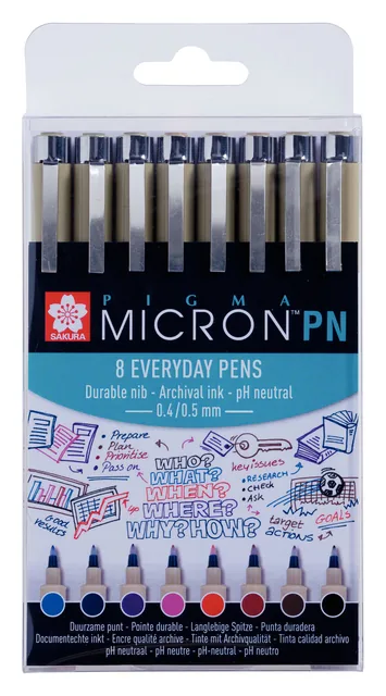 Fineliner Sakura Pigma Micron 0.4mm ass