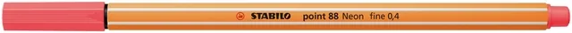 Fineliner STABILO point 88/040 F neon rood