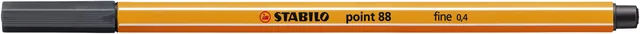 Fineliner STABILO point 88/97 F diepkoud grijs