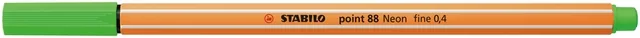 Fineliner STABILO  point 88/033 F neon groen