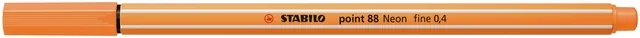 Fineliner STABILO point 88/054 F neon oranje