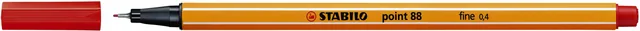 Fineliner STABILO point 88/40 F rood