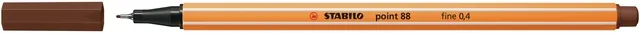 Fineliner STABILO point 88/45 F bruin