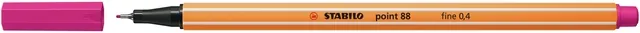 Fineliner STABILO point 88/56 F rozerood