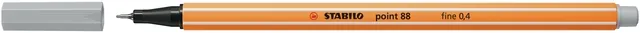 Fineliner STABILO point 88/94 F lichtgrijs