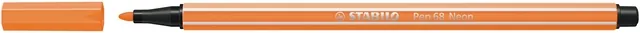 Viltstift STABILO Pen 68/054 M neon oranje