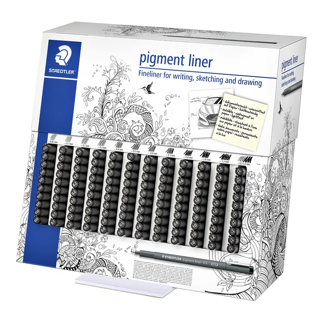 Fineliner Staedtler pigment 308 120 stuks ass