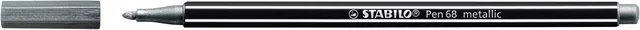 Viltstift STABILO Pen 68/805 M metallic zilver