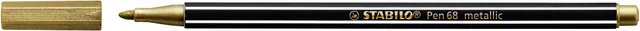 Viltstift STABILO Pen 68/810 M metallic goud