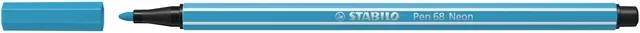 Viltstift STABILO Pen 68/031 M neon blauw