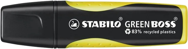 Markeerstift STABILO GREEN BOSS 6070/24 geel