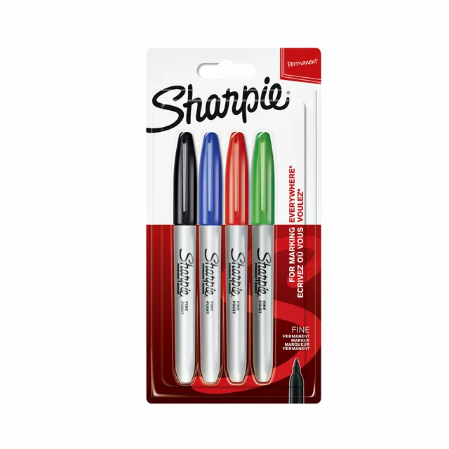 Viltstift Sharpie F 4st assorti
