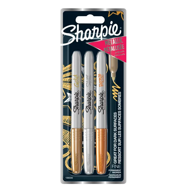 Viltstift Sharpie F metallic assorti