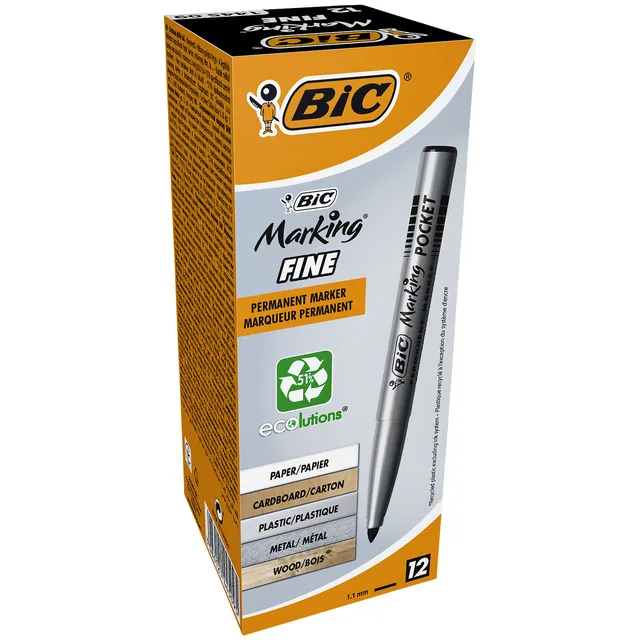 Viltstift Bic 1445 ecolutions rond F zwart