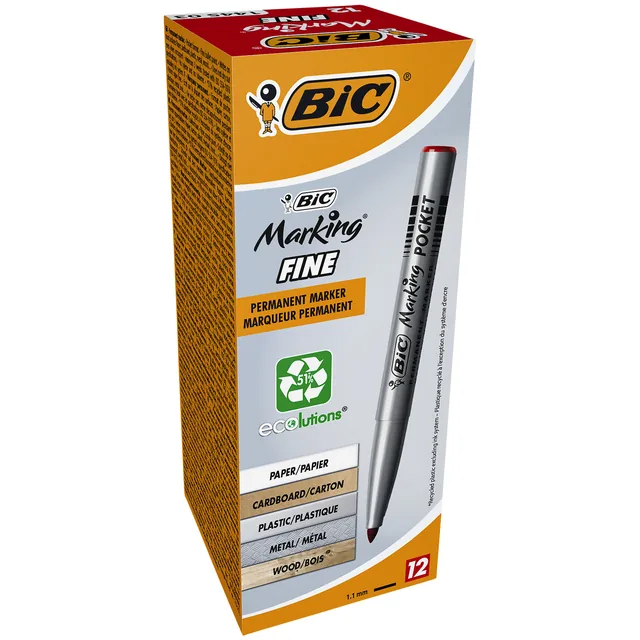 Viltstift Bic 1445 ecolutions rond F rood