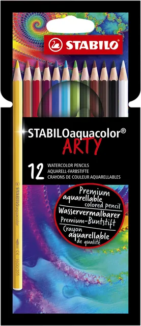 Kleurpotlood STABILO 1624 aquacolor Arty 12st ass