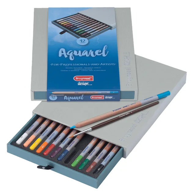 Kleurpotlood Bruynzeel Design aquarel 12st assorti