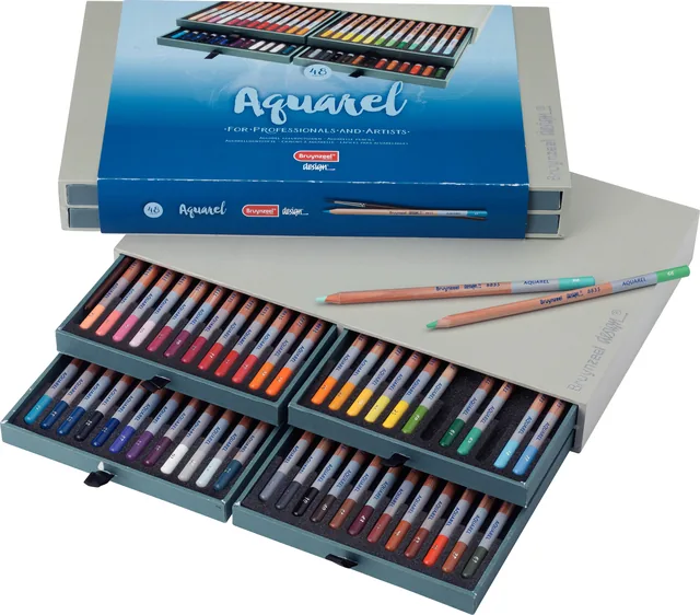 Kleurpotlood Bruynzeel Design aquarel 48st ass