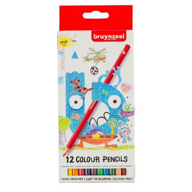 Kleurpotlood Bruynzeel Kids 12st assorti
