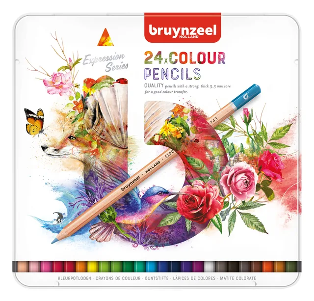 Kleurpotlood Bruynzeel Expression blik 24st ass